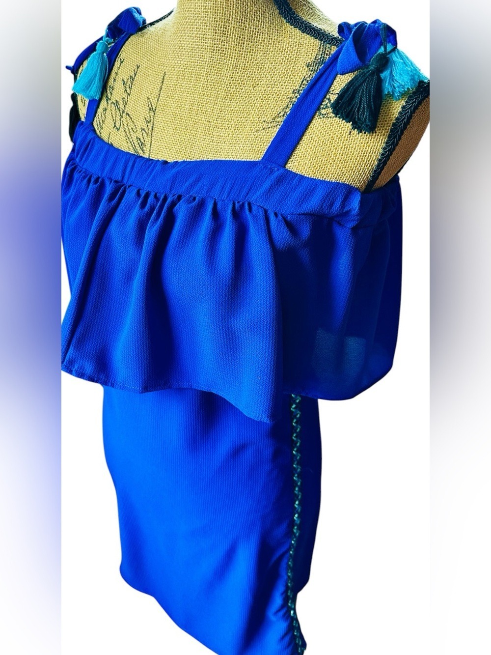 Unbranded  Blue Mini Dress US S